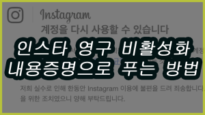 인스타그램 영구정지 복구 성공한 썰과 내용증명 보내는 방법 인스타그램 영구정지 비활성화 복구 성공한 썰과 내용증명 보내는 방법 총정리