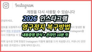 인스타그램 영구정지 복구 성공한 썰과 내용증명 보내는 방법 인스타그램 영구정지 및 비활성화 복구 성공 후기와 우체국 내용증명 작성 매뉴얼을 상세히 공유합니다. 20만 팔로워 계정 2회 복구 경험을 바탕으로 메타커뮤니케이션에이전트 주소 입력, 본문 양식 작성, 4,900원 결제 방법까지 10분 만에 끝내는 실전 대증 가이드를 확인해 보세요.