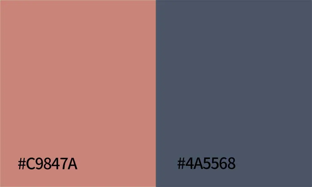 인스타그램 카드뉴스 컬러조합 용도별 트렌디 9가지 은은하고 차분한 뉴트럴 감성 (Rosy Brown & Dim Gray)