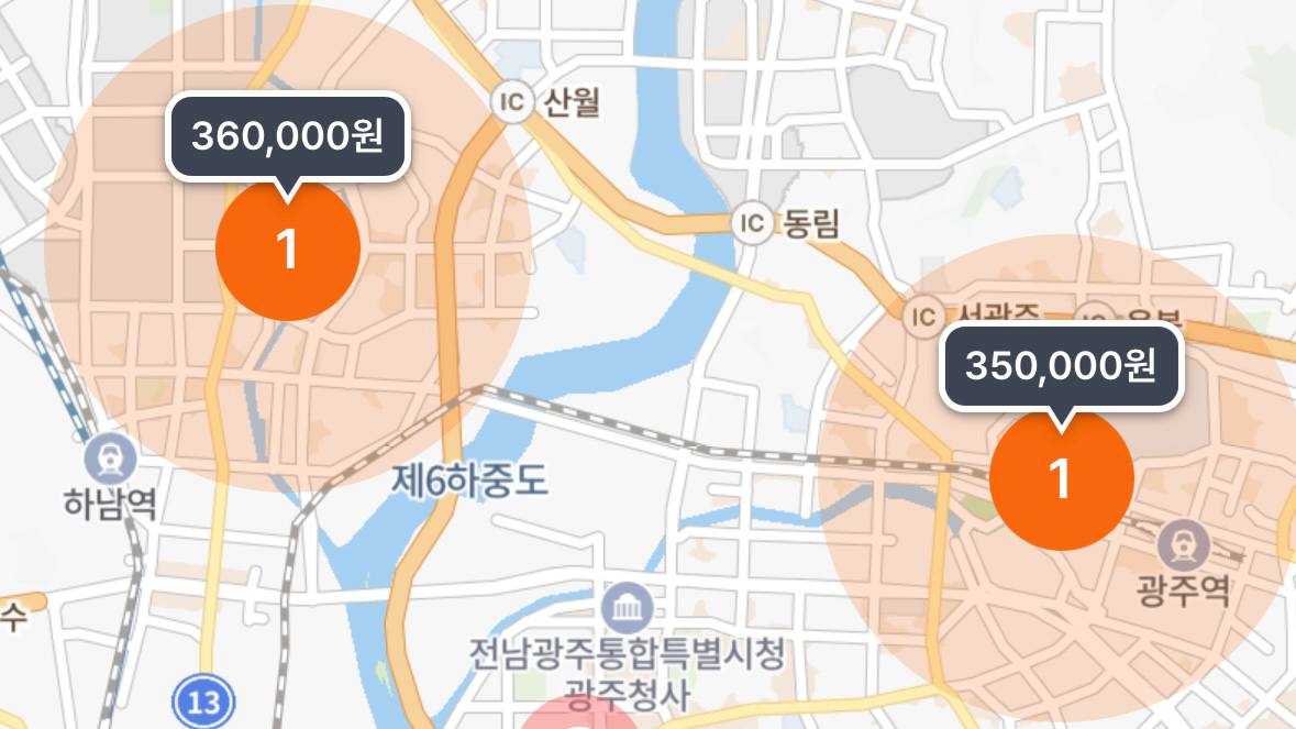 광주 시내 전경을 배경으로 마운자로 2.5mg 및 5mg 주사 펜이 나란히 배치되어 있으며, 상단에 '광주 마운자로 성지 병원·약국 최저가 처방 가이드'라는 문구가 직관적인 타이포그래피로 디자인된 포스팅 대표 이미지.